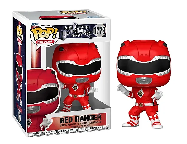 FUNKO POP! MIGHTY MORPHIN POWER RANGERS: THE MOVIE - RED RANGER VINYL FIGURE 9 CM